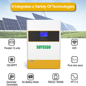 SUYEEGO <span class=keywords><strong>6</strong></span>.2KW 48V Inversor Solar Híbrido de Operação Paralela Pura Onda Senoidal Embutido MPPT 120A Carregador Solar Inversor - Product Image 6