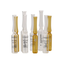 Ampoules d'injection médicale en verre ambiant plat clair 1ml 2ml 3ml 5ml bocaux durables emballés dans des cartons