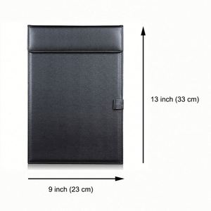 Custom Logo Office Document Folder A4 PU Leather <b>Clipboard</b> with Pen Holder for Corporate Meeting - Product Image 2