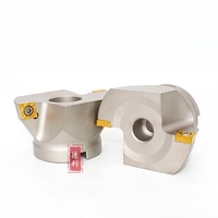 TFM55 °   Série de fraises à face indexables pour plaquettes HNMX050410 MM, disque de fraisage CNC à 55 degrés