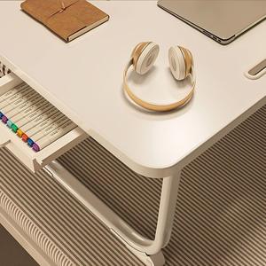 Table de chevet pliable durable Petite table d'ordinateur portable à hauteur réglable Étudiant Apprentissage <span class=keywords><strong>en</strong></span> <span class=keywords><strong>ligne</strong></span> Collège Dortoir Table de lit Spécial - Product Image 3