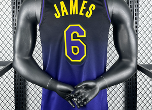 2024-25 New Purple City Los Angeles Basketball trikot 6 LakeS how Bedruckte Shirts Akzeptieren Benutzer definiert - Product Image 5