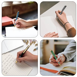 Venta al por mayor de bolígrafos retráctiles comodidad de escritura suministros de oficina clásicos con recambios de tinta reemplazables para escuelas al por menor - Product Image 4