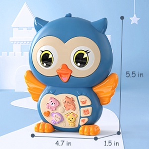 Jouets musicaux en plastique pour bébé Hibou électronique sons et lumière Jouets musicaux pour enfants Développement éducatif précoce - Product Image 5