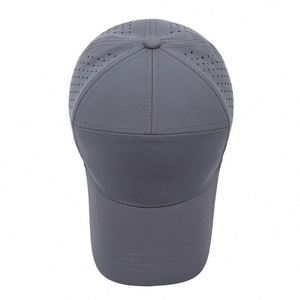 Quick Drying 100% Polyester 6-Panel Baseball Cap Unisex Sporty Style Perforated Design Soft Common Breathable Spring <b>Sunscreen</b> - Product Image 2