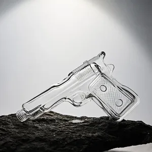 زجاجة مشروبات كحولية فريدة على شكل مسدس فارغة للبيع - Product Image 4