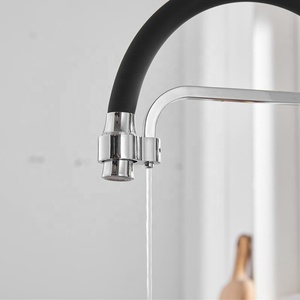Brass Silicone Flexible Single Hole Pull Out Filter Hot and Cold Mixer Taps 2 Handles Kitchen AT7218 Kitchen - Product Image 6