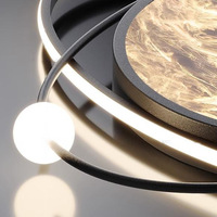 Plafonnier LED moderne en acrylique Planet Iron, design italien minimaliste, pour chambre et bureau, protection oculaire, spectre complet