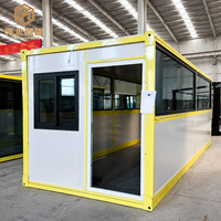 Casa Contenedor Prefabricada Portátil Plegable y Desmontable de 20 Pies, 10-12 Unidades por 40HQ, para Campamento de Trabajadores u Oficina, de Fábrica con 20 Años de Experiencia