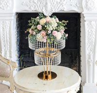 Supports de fleurs élégants pour mariage, décoration de mariage, centres de table, décoration de fête d'anniversaire, supports de fleurs pour table