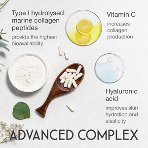 Cápsulas Premium de Colágeno Marino 2400mg con Ácido Hialurónico y Vitamina C para Hidratación de la Piel en Adultos, Antienvejecimiento y Soporte Articular - Product Image 3