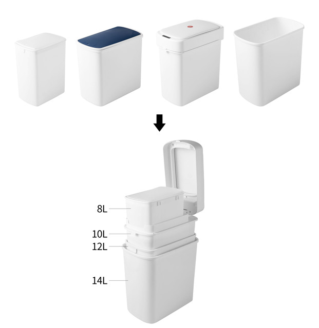 Hot Sale New Desgin Trash Bin Manufacturer Smart Touchless Motion Sensor Trash Can Automatic Garbage Trash Bin