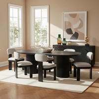 Muebles de Calidad Superior, Mesa de Comedor Extensible de Madera Sólida de Nogal con Borde Natural, Personalizable en Tamaño, para Cocina o Restaurante