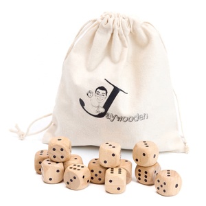 <strong>Personalised</strong> Luxury Wooden Dice <strong>Set</strong> 10pcs Handmade Mixed Polyhedral Cubes (D4 D8 D10 D20) with Bag for DND Custom DIY Game Dice - Product Image 3