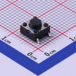 UK-B0228-G4.3-160 Tactile Switch SMD-4P,6x6mm Switch Single Pole Single Throw Round Button 1.6N Vertical Mount - Product Image 1