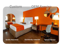 Juego de Muebles de Dormitorio Modernos de Diseño Libre y Personalizado para Apartamentos y Hoteles de 4-5 Estrellas