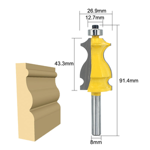 LAVIE 10 pièces, fraises à rainurer pour moulures architecturales, tige de 8 mm, fraises à bois, fraises à chanfreiner, service OEM C MC02070 - Product Image 5