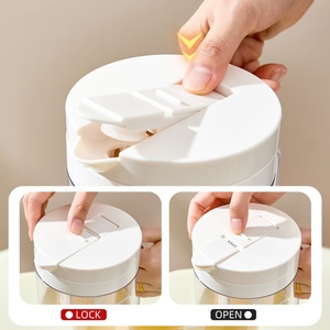 Support Oem Summer Transparent Round Flip Outdoor Refrigerator Fruit Flower Rose Tea Cold Brew <b>Coffee</b> <b>Bottle</b> With Strainer - Product Image 5