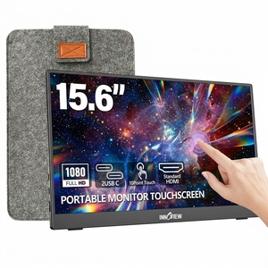 Moniteur portable à écran tactile LCD 15,6 pouces FHD 1080p IPS avec HDMI Type C <span class=keywords><strong>pour</strong></span> <span class=keywords><strong>ordinateur</strong></span> de bureau, <span class=keywords><strong>ordinateur</strong></span> portable et jeux - Product Image 1