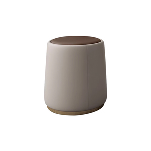 ม้านั่งมีเบาะรองนั่งนุ่มแบบนอร์ดิกสำหรับห้องนอนม้านั่งแต่งตัวแบบหมุนได้สำหรับห้องนั่งเล่นร้านเสริมสวย - Product Image 5