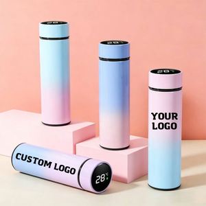 Botella de Agua Inteligente de 500 ml con Logotipo Personalizado, Termo con Indicador de Temperatura LED, Regalo Promocional para Actividades Corporativas y Empresariales - Product Image 1