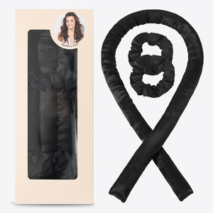 <b>Tie</b> Dye Lazy Hair Curler U Shape Heatless Cotton Hair Bun Maker For Heat Free Styling - Product Image 2