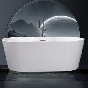 <span class=keywords><strong>Baignoire</strong></span> rectangulaire autoportante en acrylique moderne et luxueuse, avec drain, baignoires spa, <span class=keywords><strong>baignoire</strong></span> de trempage écologique pour hôtels et villas - Product Image 3