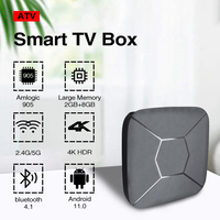 2023 Tv Box Android Q5MAX ATV Amlogic S905 con BT Voice Remote Quad Core 5G Wifi 4K 2GB 8GB Smart TV Android Box Set-Top Box