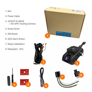 JC261P flux en direct vidéo enregistreur de voiture <span class=keywords><strong>cam</strong></span>éra 4G Gps suivi DVR arrêt moteur véhicule <span class=keywords><strong>Cam</strong></span> Dashcam avant et arrière 4K Wifi Gps - Product Image 2