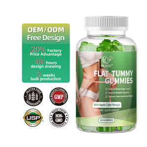 OEM Duozi <b>Best</b>-selling Flat Tummy <b>Gummies</b> Support Customization <b>Slim</b> <b>Gummies</b> <b>Best</b> Price <b>Gummies</b> for Flat Tummy for Home - Product Image 1