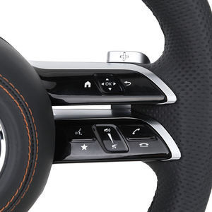 Volante de Cuero Negro Personalizado, Semi-Perforado, para Benz W204 W221 AMG W177 W212 W222 <span class=keywords><strong>W213</strong></span> W205 W211 W176 W166 X166 W167 - Product Image 4