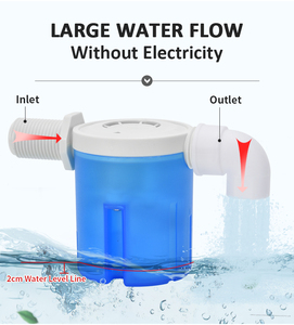 Vanne à flotteur miniature Juny 1/2 pouce pour réservoir de stockage d'eau ou piscine, arrêt rapide et arrêt automatique, vanne à flotteur avancée - Product Image 4