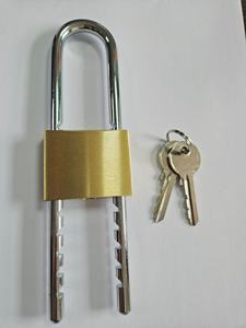 <span class=keywords><strong>Candado</strong></span> de latón de grillete largo con grillete ajustable <span class=keywords><strong>para</strong></span> puertas, gabinetes, bicicletas, scooters, cobertizos, puerta de valla - Product Image 2