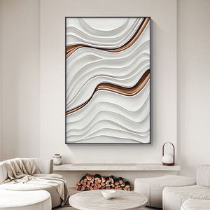 Nouveau Design moderne blanc 3D décoration de la maison Art mural <span class=keywords><strong>peinture</strong></span> pour la maison hôtel décorations murales - Product Image 6