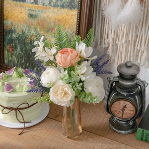 Flores Artificiales Xinzi Lulian de Tela Plástica Tejida para Decoración de Bodas y Hogar CF01346A - Product Image 1