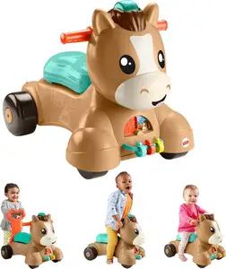 Baby Walker Learning Toy Walk Bounce & Ride Pony Ride-On with Music and Lights