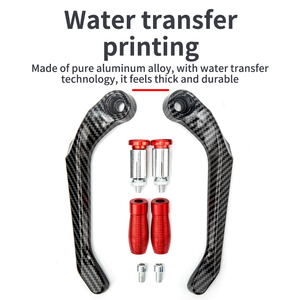 Motorrad-Schutzteile universell 22 mm Griffhandschutz Carbonfaser Farbe 22 mm Bremskupplung Hebel Handschutz - Product Image 3