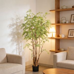 ต้นไม้ประดิษฐ์ทรงสวยงาม สูง 170 ซม. รูปทรงต้นจาบูติคาบา ตกแต่งบ้าน สำนักงาน โรงแรม สไตล์โมเดิร์น ต้นไม้เทียมสีเขียวอมเขียวตลอดปี พร้อมลำต้นที่ดูเป็นธรรมชาติ - Product Image 3