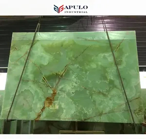 High Quality Luxury Backlit Onyx Light Green Color Green Onyx For Flooring Tiles
