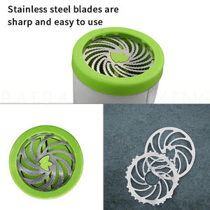 Accessoires <span class=keywords><strong>de</strong></span> cuisine <span class=keywords><strong>Moulin</strong></span> à épices manuel multifonction pour assaisonnements Moulins à herbes Déchiqueteur Coriandre Persil Hachoir <span class=keywords><strong>Vert</strong></span> Plastique ABS - Product Image 4