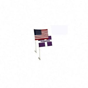 Support de drapeau en plastique personnalisé pour voiture funéraire, en polyester, pour processions sportives - Product Image 5