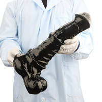 Dildo en forme de cheval noir, 6 tailles, unisexe, plug anal extra-large, plug anal, dispositif de masturbation, jouet réaliste pour adultes, PVC, Dongguan