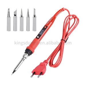 110V 220V 80W LCD Soldering iron kit adjustable temperature solder weldinools <strong>Ceic</strong> heater solderinips 15kind copper tip - Product Image 2