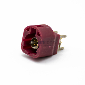 Разъем Fakra HSD, код H, фиолетовый, 4-контактный, штекер, для монтажа на печатную плату, высокоскоростной передачи данных - Product Image 1