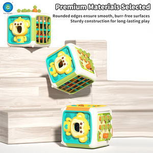YICHENG Busy Smart <span class=keywords><strong>Cube</strong></span> Jouet éducatif pour bébé 6 en 1 |   <span class=keywords><strong>Cube</strong></span> sensoriel Montessori en plastique pour les tout-petits et les enfants de 5 à 7 ans - Product Image 6