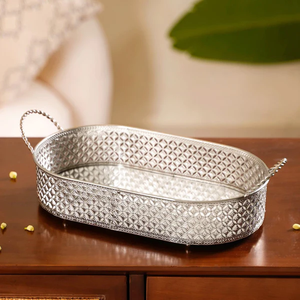 Best Christmas Decor Stainless Steel/Aluminum Tray Hotel Luxury <b>Silver</b>/Gold Metal <b>Mirror</b> Tray Decorative Serving Custom Tray - Product Image 6