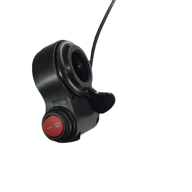 E-Bike Thumb Throttle with Power Switch Electric Vehicle Finger Thumb Throttle E-bike