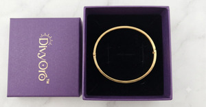 DIVYORO Romantic Gold Kada Featuring EKG Heartbeat Pattern Modern Designer <b>Bracelet</b> <b>for</b> Women and <b>Couples</b> Ethnic Fusion Jewelry - Product Image 4