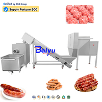 Machine à hacher la viande congelée Baiyu Heavy Duty pour la production de saucisses et la fabrication de galettes de hamburgers, certifiée CE