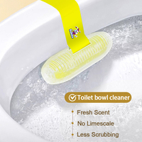 Boules nettoyantes pour toilettes à suspendre au parfum de citron, nettoyant automatique pour cuvette de toilettes